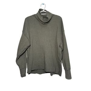 Aerie ethereal brushed funnel neck oversized sweatshirt womens XS cozy lounge